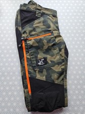 RevolutionRace womens green and black camouflage walking trousers size 8