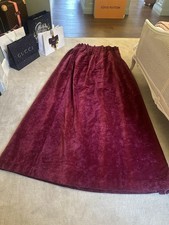 Pair Of Made To Measure Burgundy Velvet Blackout Curtains 