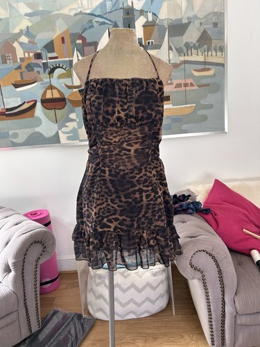 Plt size animal print dress - print,