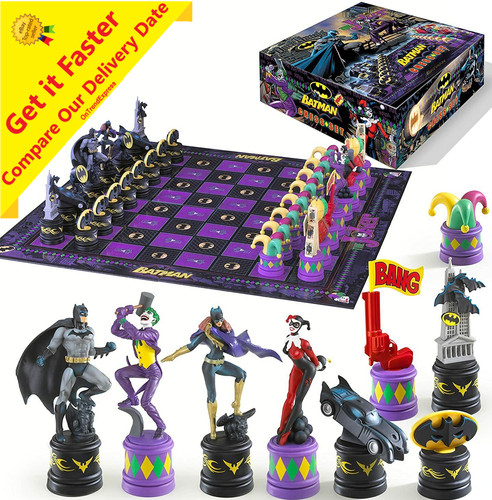 Batman chess set the - batman, dark