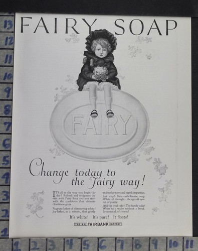 1923 household fairy bar soap - bar,
