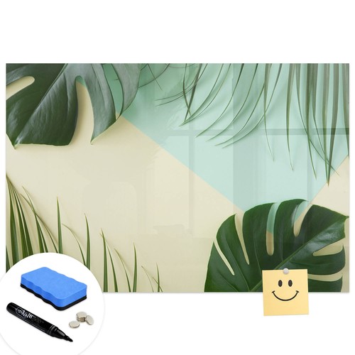 Magnetic glass memo board - magnetic,