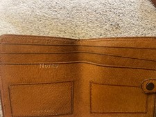 Vintage tan pigskin leather - pigskin,