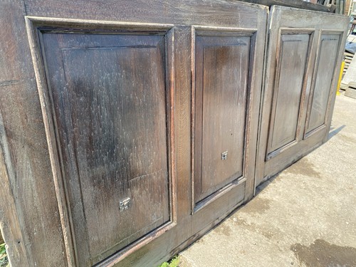 Antique oak wall panelling - oak,