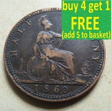 Queen Victoria Half-Penny
