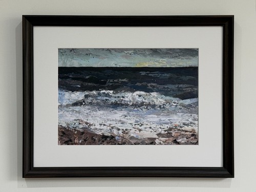 Stormy sea art print - stormy,