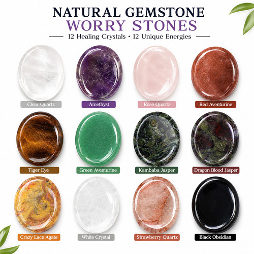 Natural crystal worry - natural,
