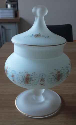 Lovely frosted glass bon - lovely,