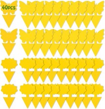 40/80X Fruit Catcher Fly Traps Paper Sticky Killer Strong Glue Wasp Plant Flower