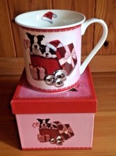 Cute French Bulldog Puppies Christmas Boxed Mug ~ Collectable ~ BNIB