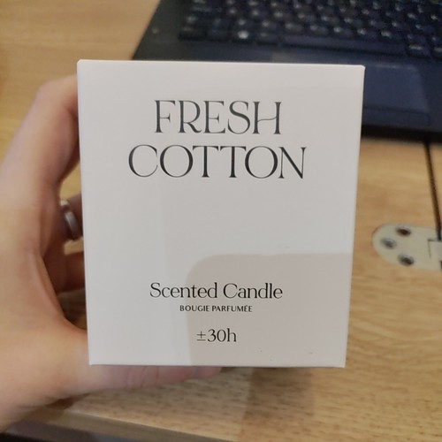 Fresh cotton scented candle - scented,