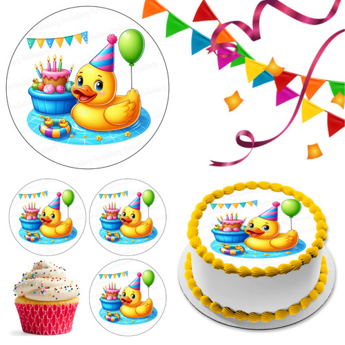 Duck duckling cake - cake, topper