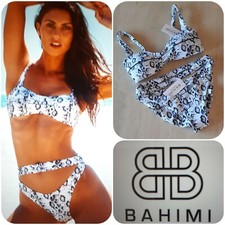 BAHIMI LONDON ENCHANTRESS BANDEAU BRALETTE BIKINI SET SIZE L/M 10/12 BNWT