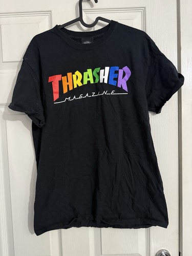 Thrasher rainbow logo tshirt - thrasher,