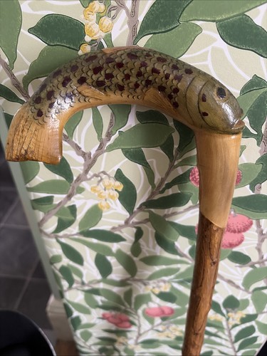 Rams horn walking stick - rams,