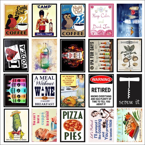 Various retro tin metal - various,