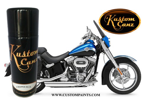 Harley davidson chopper - harley, blue