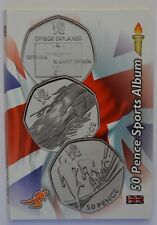 50p Fifty Pence Sports Album FULL SET 2012 London Olympics NO MEDALLION