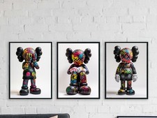 Grey kaws posters graffiti