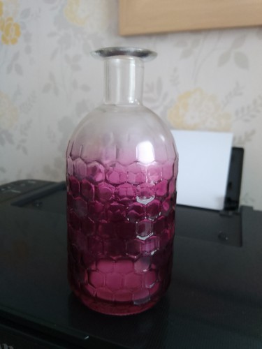 Glass bottle vase - glass,