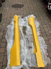 Nissan 350z OEM Side Skirts Pair Left And Right Sunshine Yellow AX6 Paint