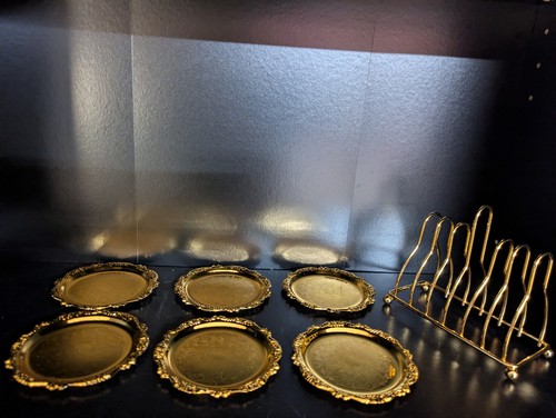 Vintage set gold - set, 6