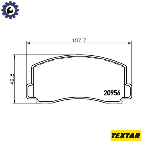 Brake pad set - set,