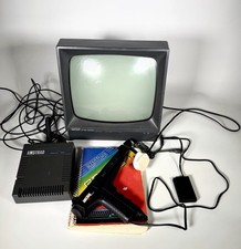 Amstrad GT64 green monitor bundle MP1 PSU Magnum light gun CPC 464 manual parts