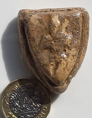 Medieval lead shield - lead, trade