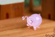 Handmade Mini Glass Pig