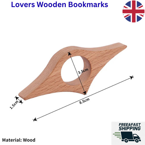 Lovers wooden bookmarks thumb - wooden,