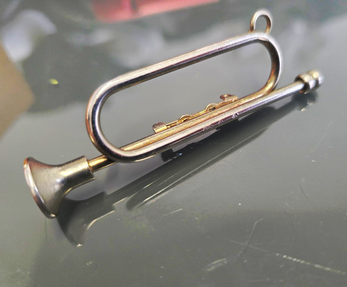 Vintage silver tone - vintage, trumpet