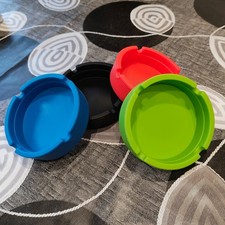 Silicon ashtray, pack of 4