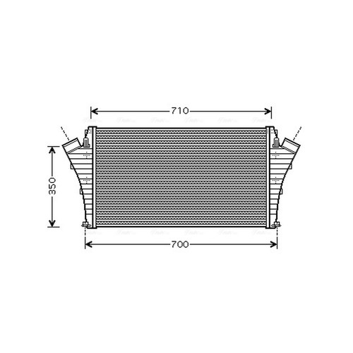 Intercooler for opel vectra - intercooler,