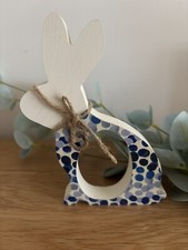 Freestanding Decoupaged Bunny