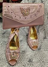 Original Italian Leather Women Matching Shoe and Bag Matching (Size 41)