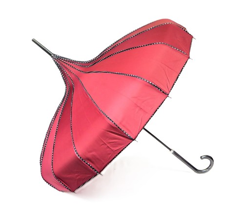 Red pagoda brolly - red,