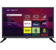JVC 24" TV ROKU TV SMART HDR10 HD LED FREEVIEW HD PLAY HDMI x3 USB LT-24CR230