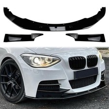 Fit BMW 1 Series F20 F21 M Sport Spoiler Lip+Side Splitter Cover Trim 2012-2014