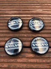 Original OEM Vintage Volvo 8646379 Alloy Wheel Center Plastic Cap Cover Hub Set