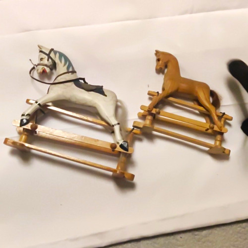 Small toy rocking horses - horses, on