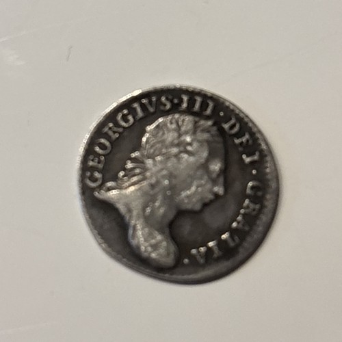 Silver maundy george - 3d,