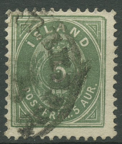 Iceland 1882 numeral with - iceland,