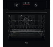 AEG BPX535061B Surroundcook Pyrolytic self clean single oven Black GRADE B