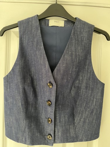 Blue cotton denim - m, &