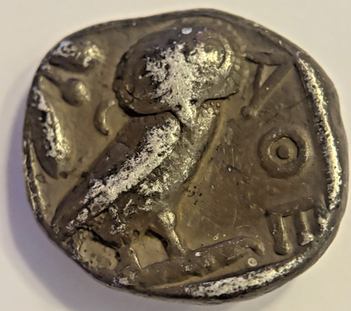 Athens owl tetradrachm - owl,