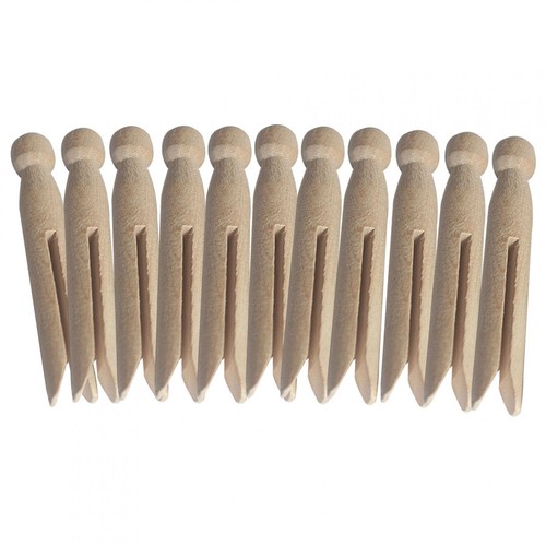 Round wooden clothespins - round,