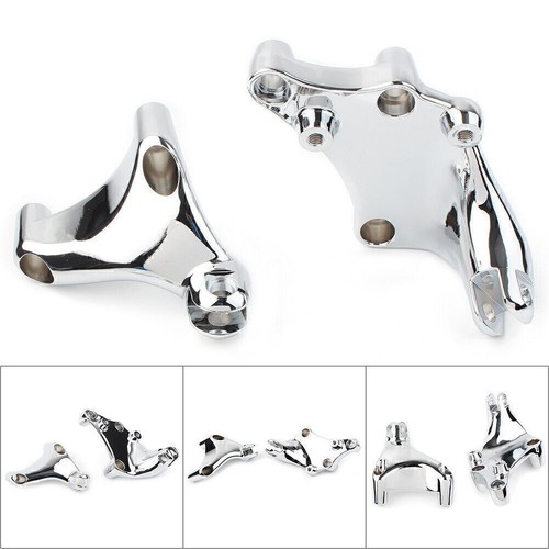 Chrome rear footrest peg mount - peg,