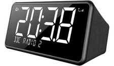 DAB FM Clock Radio Auto Tune Dual Alarm Bush Oxford LCD Display Black 4745141
