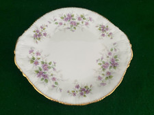 PARAGON MALANDI PURPLE FLOWERS ~ SANDWICH / CAKE PLATE